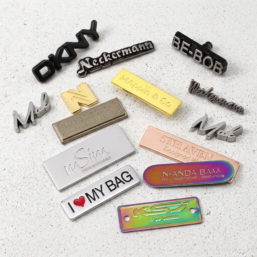 Metal Labels Factory Crafting Premium Custom Metal Tags for Brands