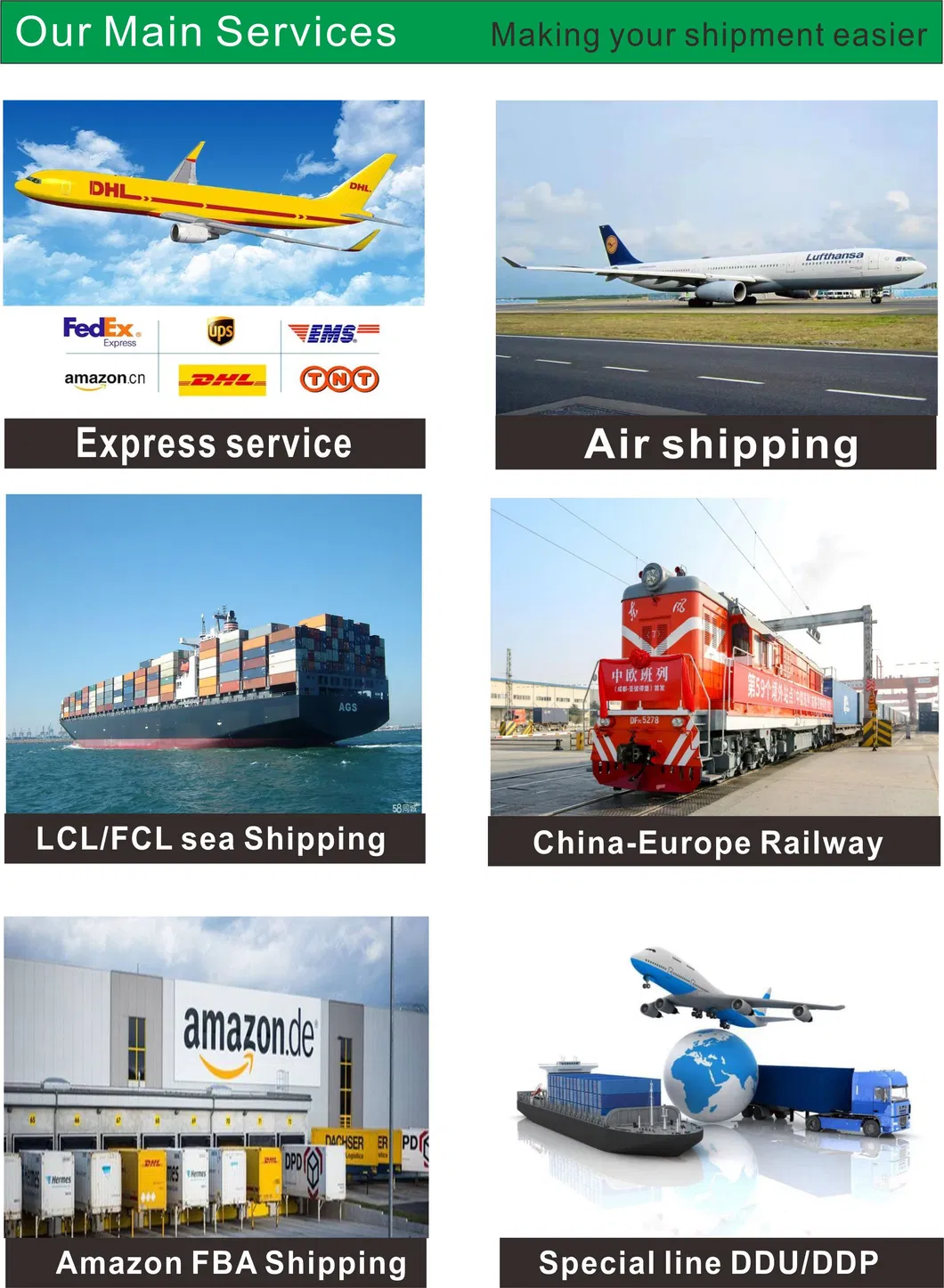 5 Days Fast Delivered Advantage Good Solution DHL Shipping to Europe