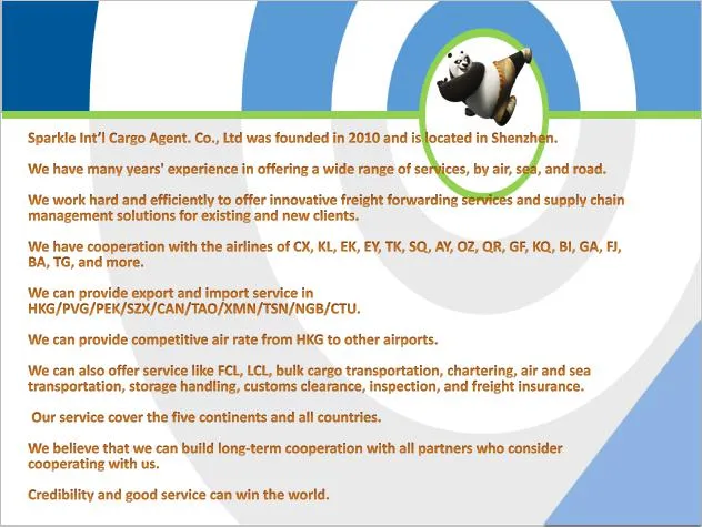 Air Freight/China-Dubai/The United Arab Emirates/Good Air Rate/