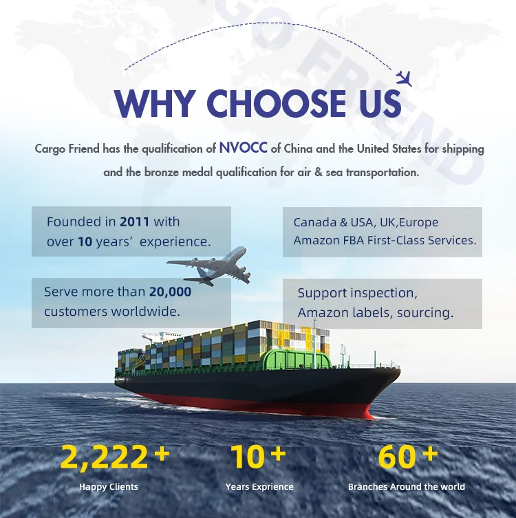 Cargofriend Inspection Shipping Rate Sea Zim Sz to Canada Yyz6 Amazon Warehouse Sea Shipping Agent Company China Forwarder