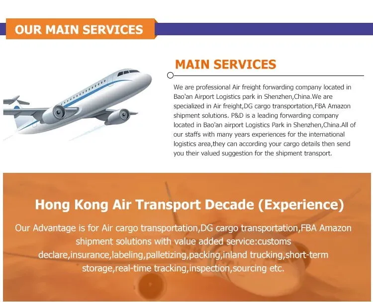 China Agent Service Air Shipping Freight Forwarder to Zimbabwe/Ethiopia