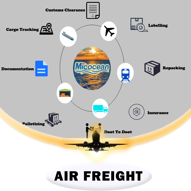 Door to Door Professional Air Freight Forwarder From China to Portugal