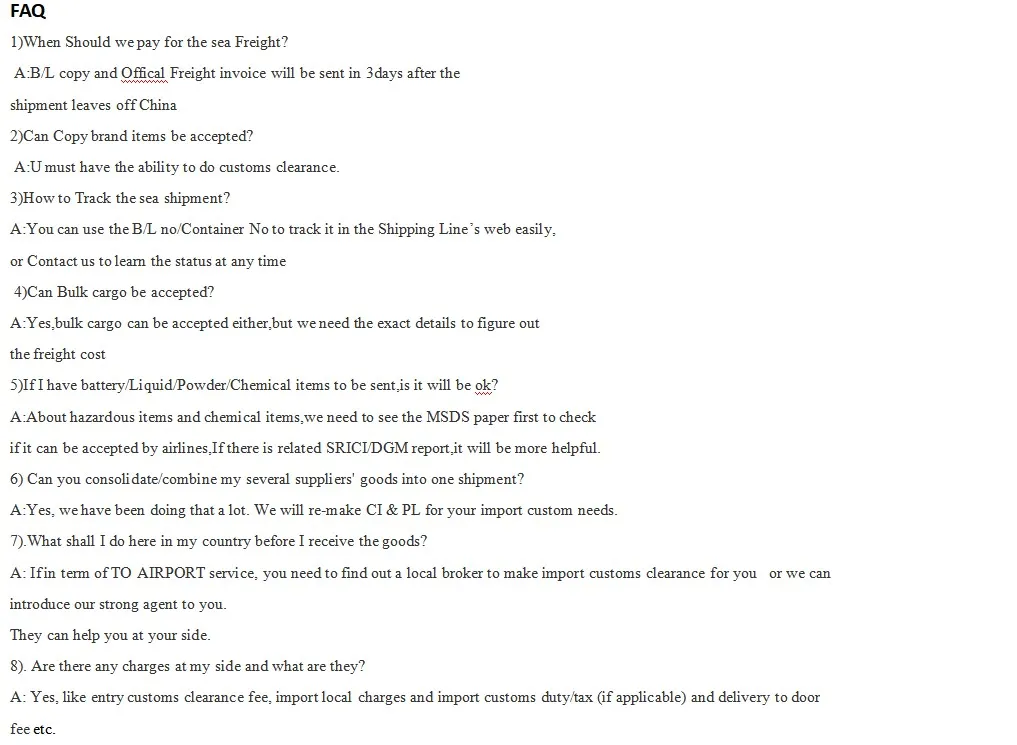 Door to Door Service From Canada to Sri Lanka