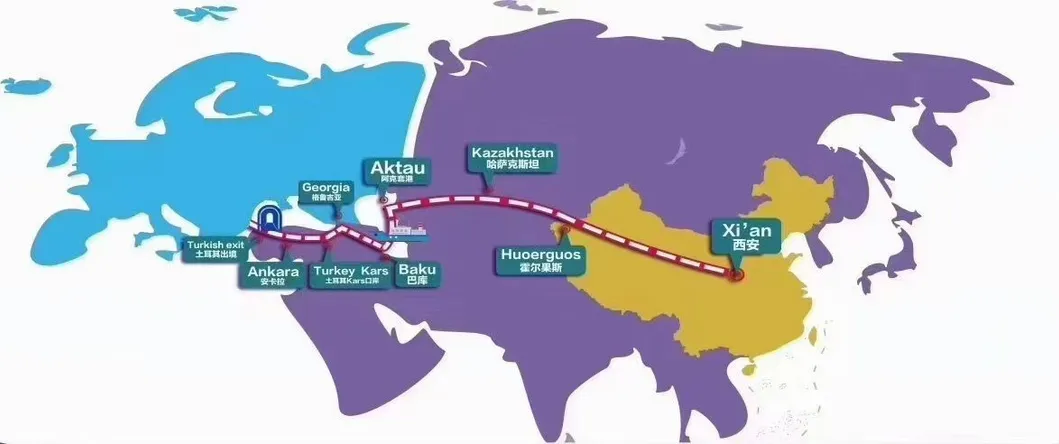 Fast Container Shipping From China to Tbilisi, Georgia by China Rail Express