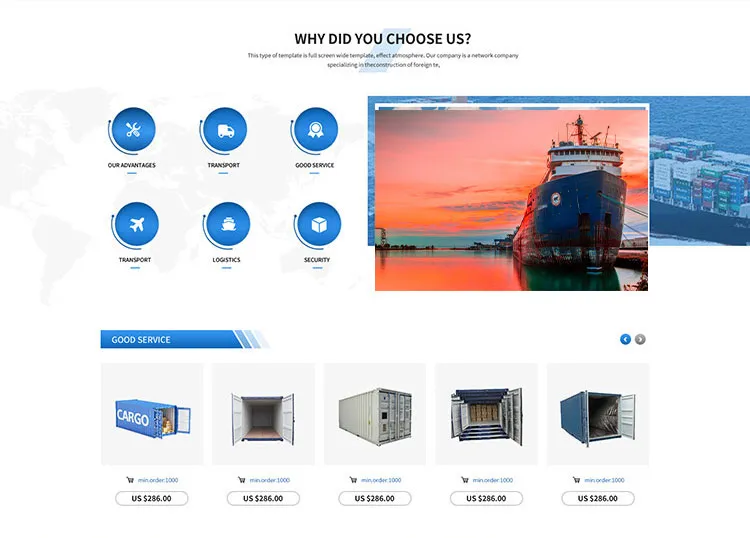 Ocan Fly Logistics Shipping Container Quick Assembling Prefab LCL/20gp/40gp/40hq Shipping Container Best Container