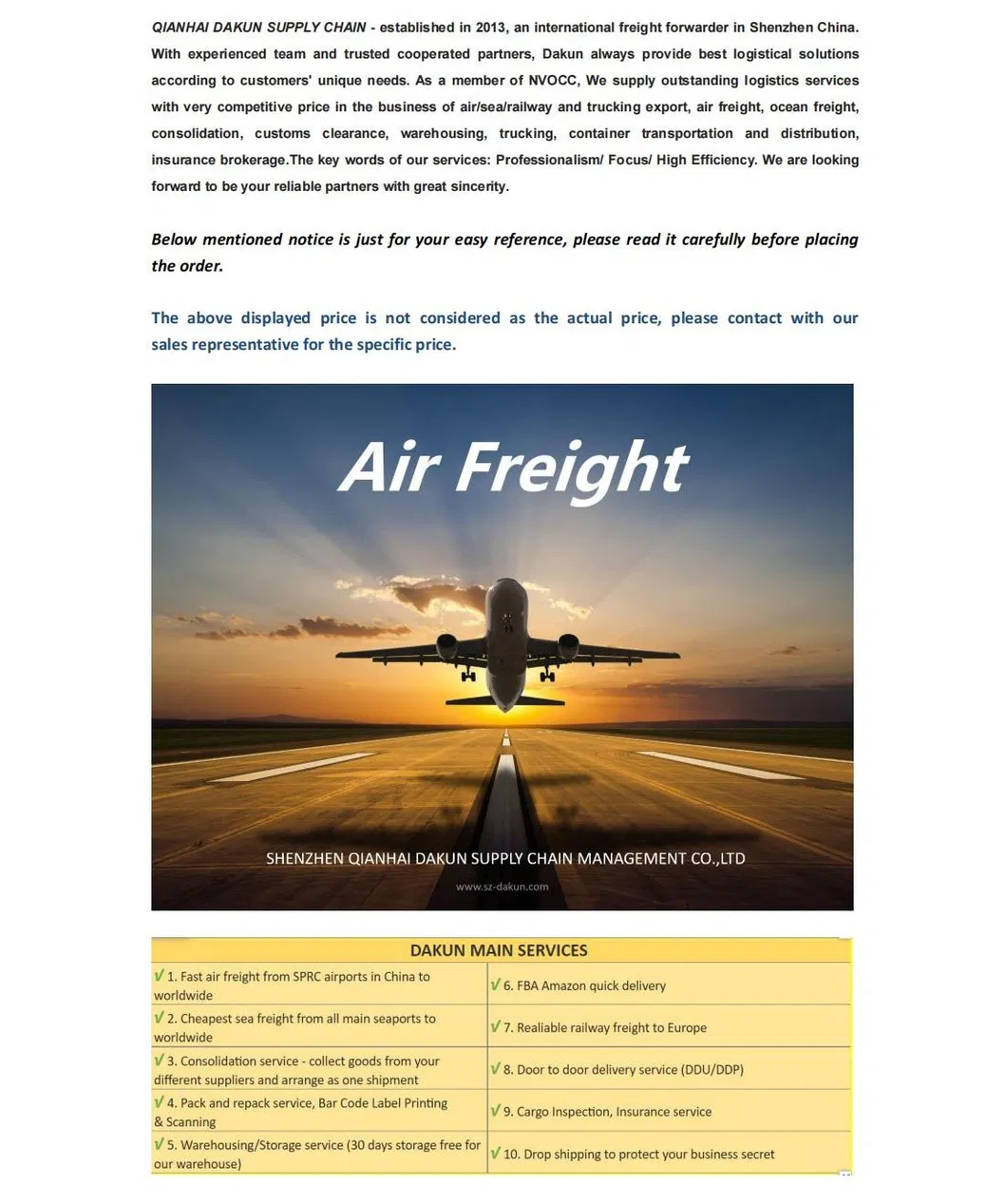 Sea/Air Cargo Shipping Agent Freight Forwarder From China to Worldwide Netherlands Fba DDP DDU--Cheap Seafreght/Airfreight