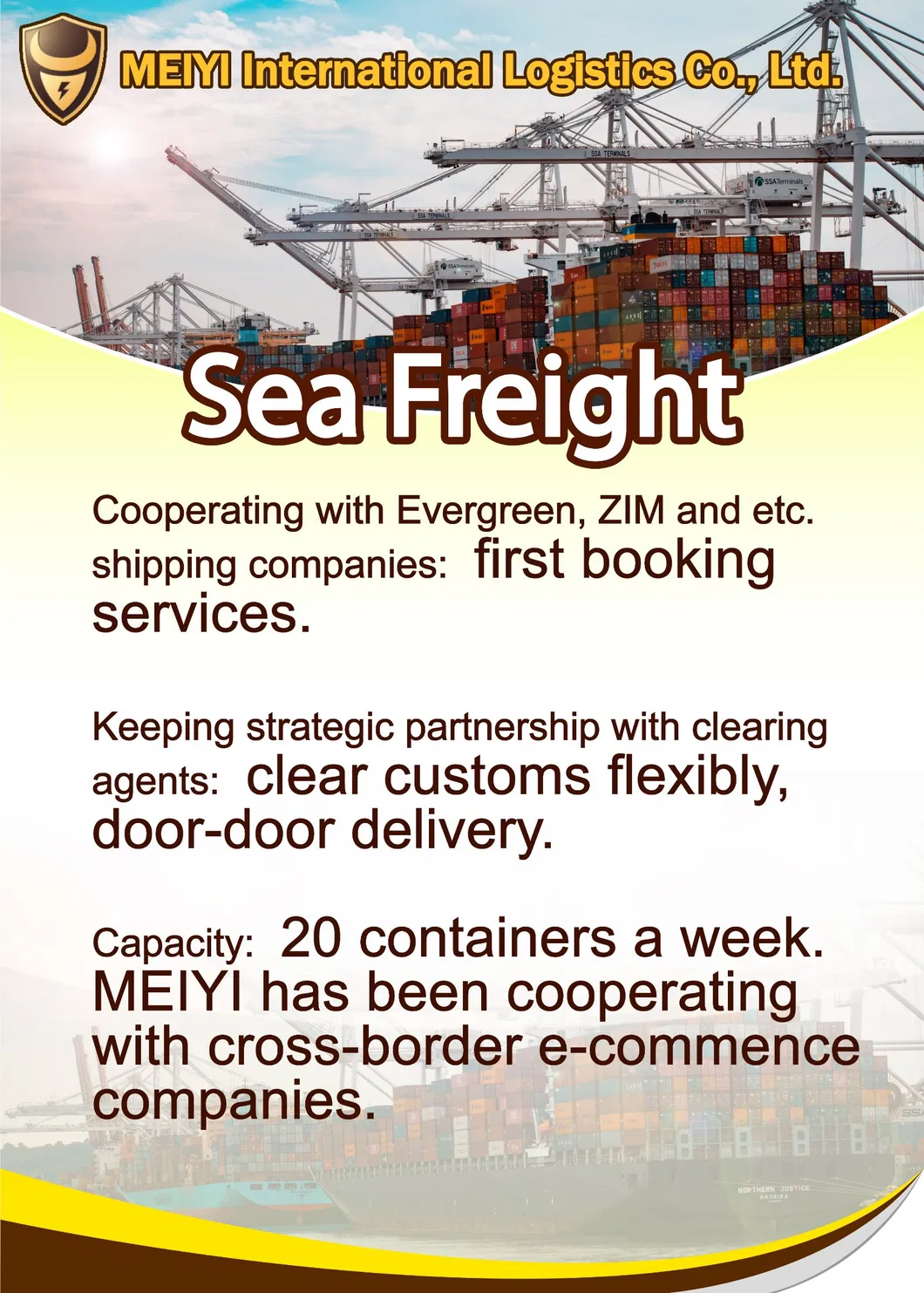 Shipping service from China to Chad by sea freight door-door shipment DDP DDU international forwarder