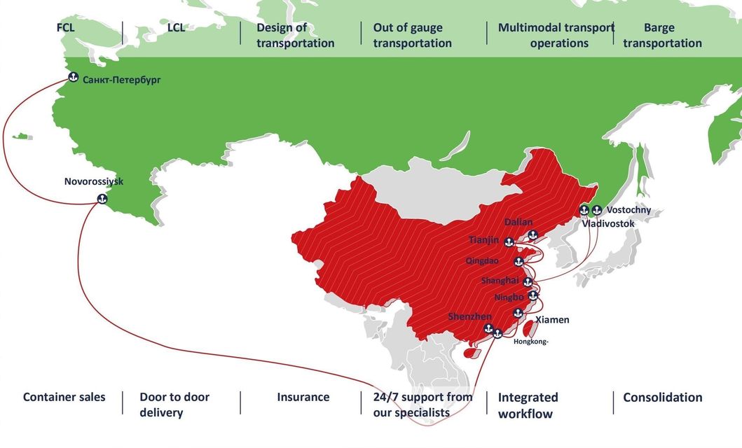 Wells Shipping Sea Freight Forwarder From Hongkong to St. Petersburg